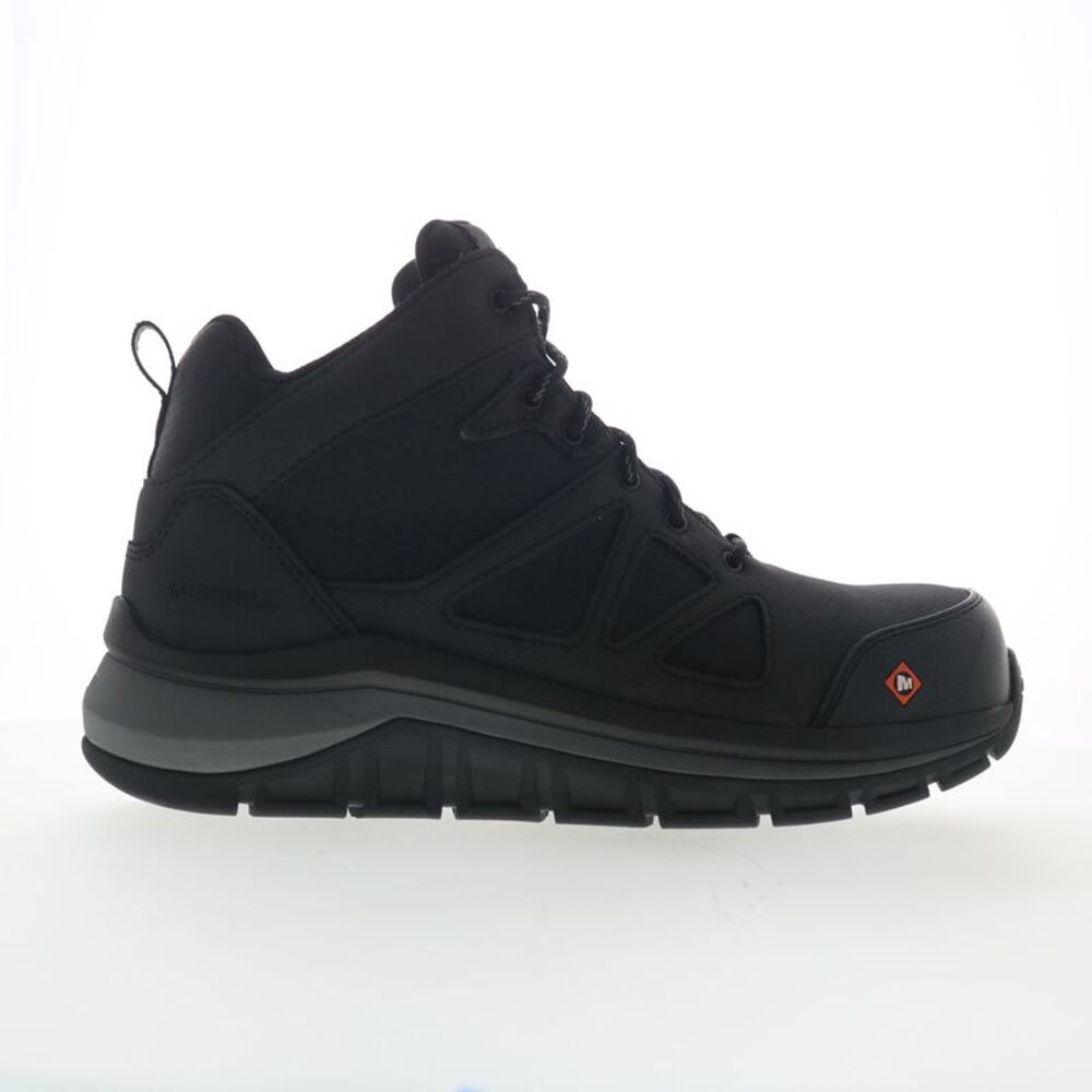 Merrell Mens Fullbench Speed Mid Carbon Toe Black Boots (NWT)